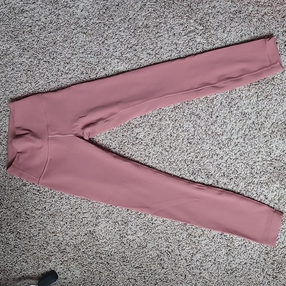 Lululemon Wunder Train High Rise legging size 4 25" inseam, blush rose color